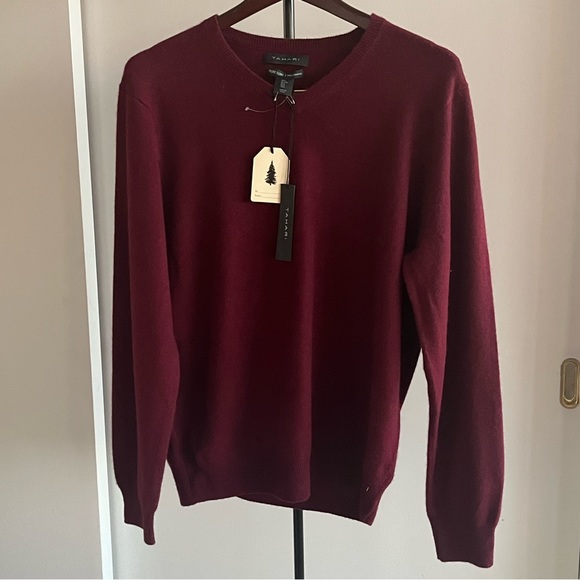 NWT George designer Mens 100% Cashmere Sweater 2 ply black slate gray V neck XXL - Picture 16 of 16